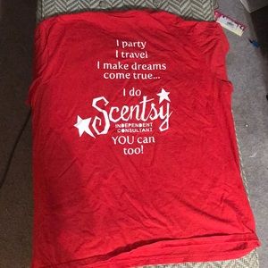 Lot of 2 large scentsy shirts
